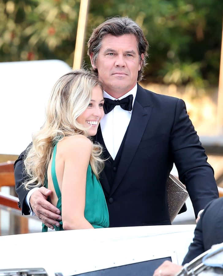 Actor Josh Brolin On The Red Carpet Background