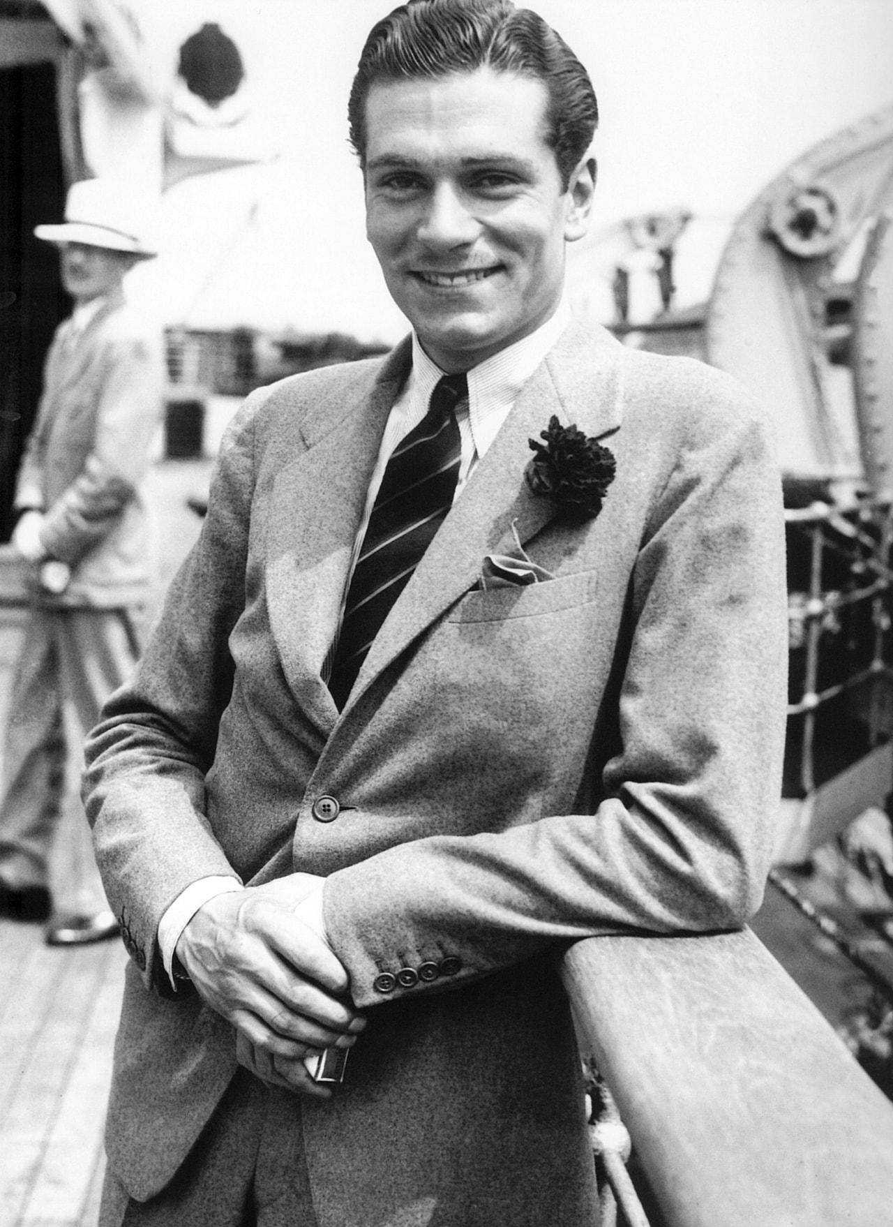 Actor Laurence Olivier Wearing A Suit