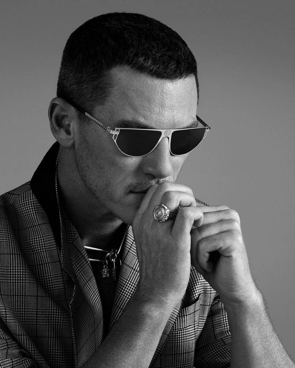 Actor Luke Evans Versace Sunglasses