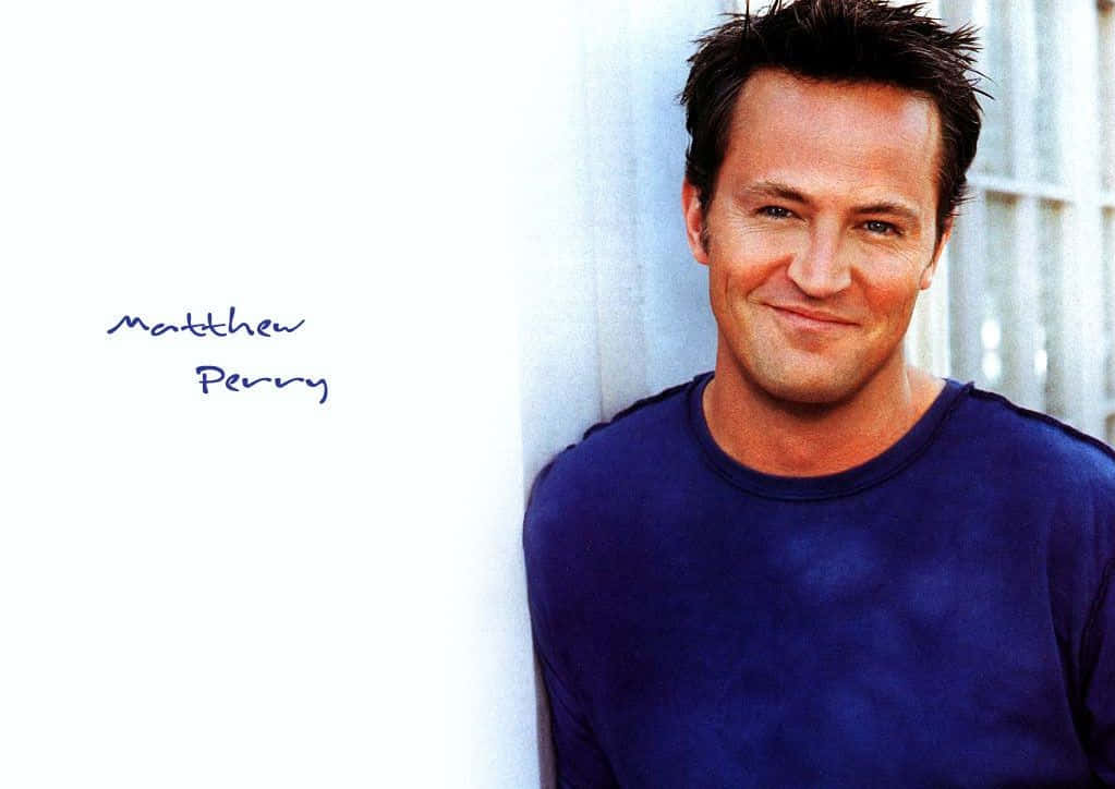Actor Matthew Perry Pictured In A Classic Suit Background