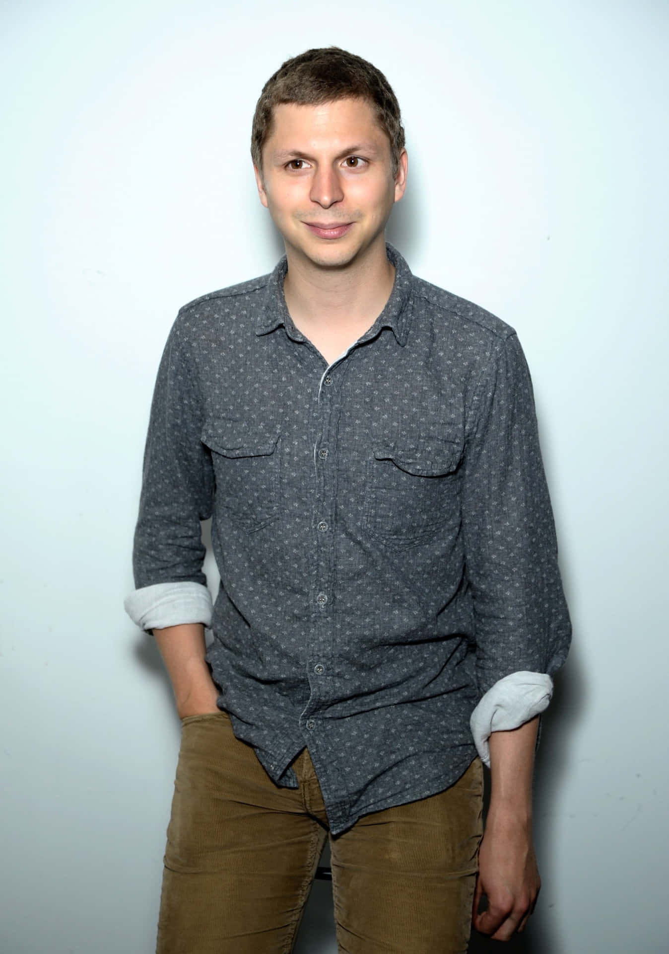 Actor Michael Cera Sporting An Edgy Look Background