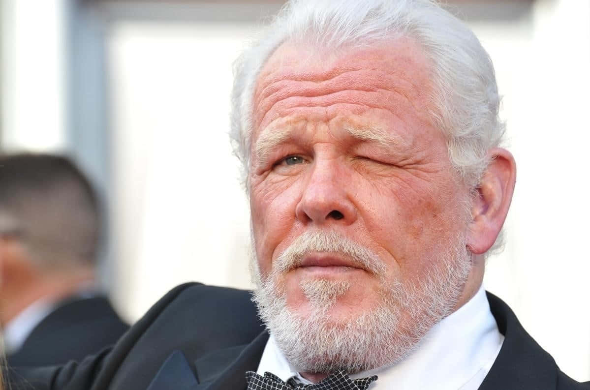 Actor Nick Nolte During The Premiere Of The Film Warrior Background