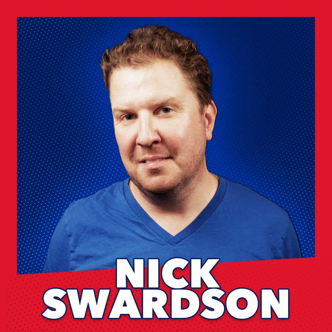 Actor Nick Swardson Smiles While Performing Background