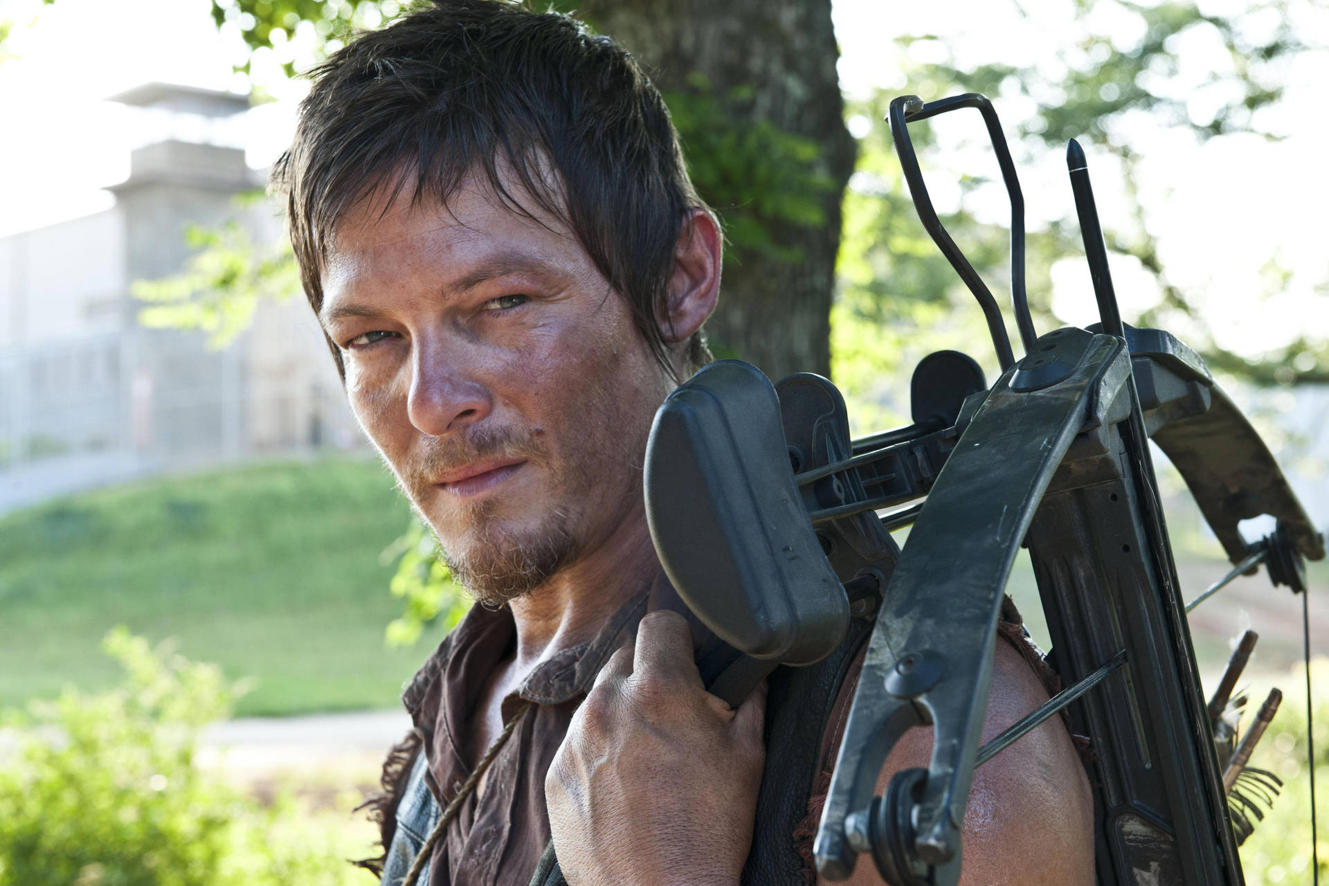 Actor Norman Reedus As Daryl Dixon In Amc's The Walking Dead Background