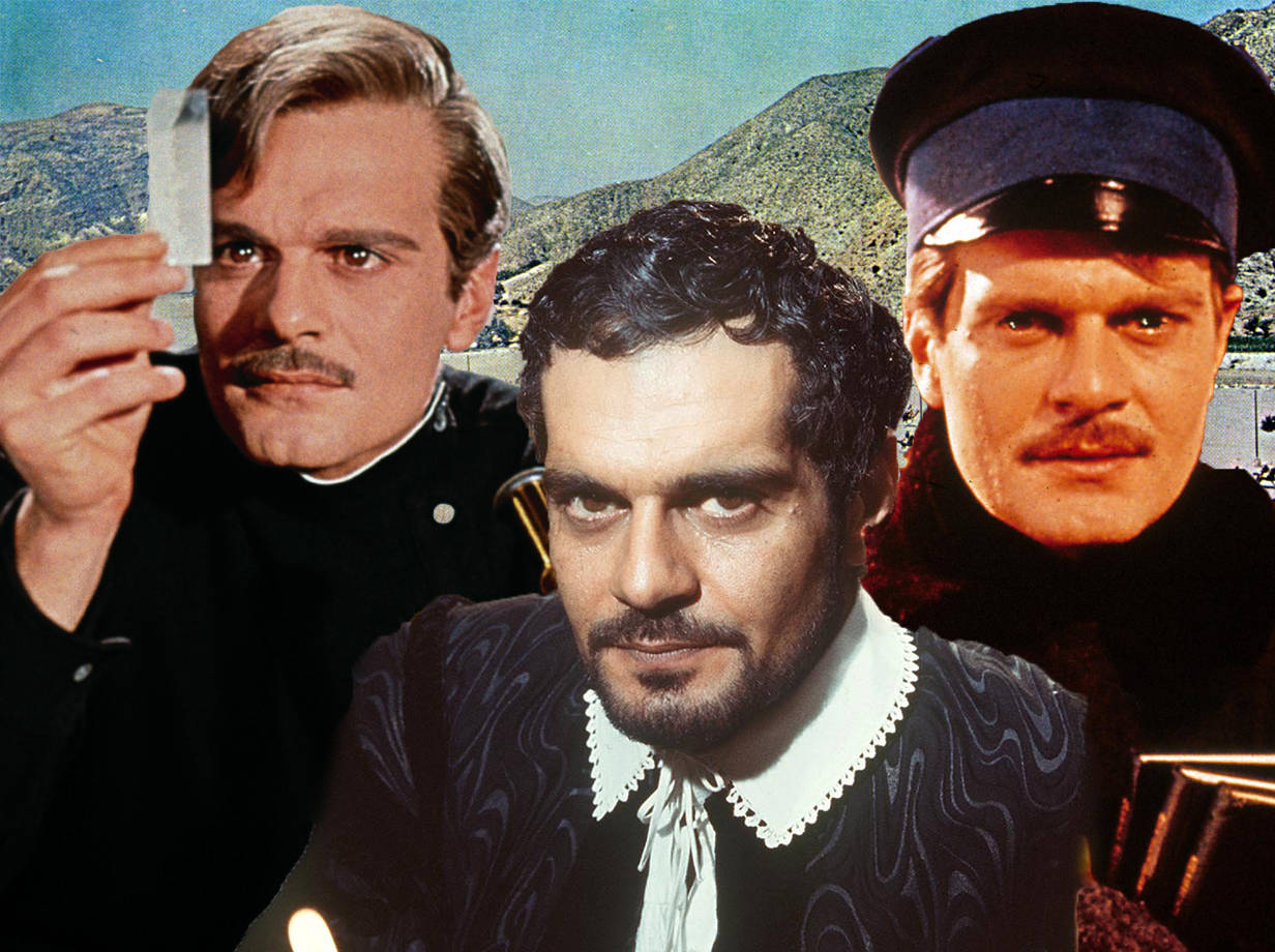 Actor Omar Sharif Three Different Roles Background