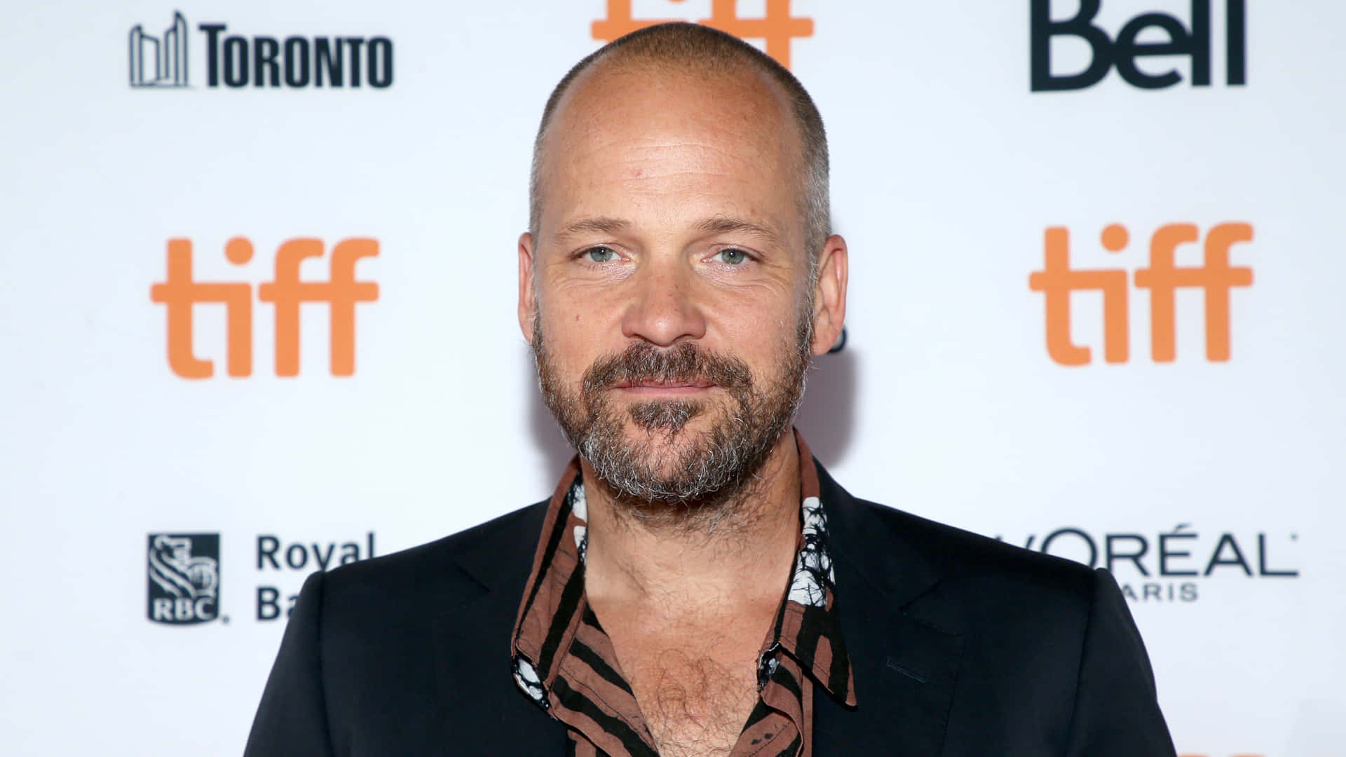 Actor Peter Sarsgaard In A Promotional Shoot. Background