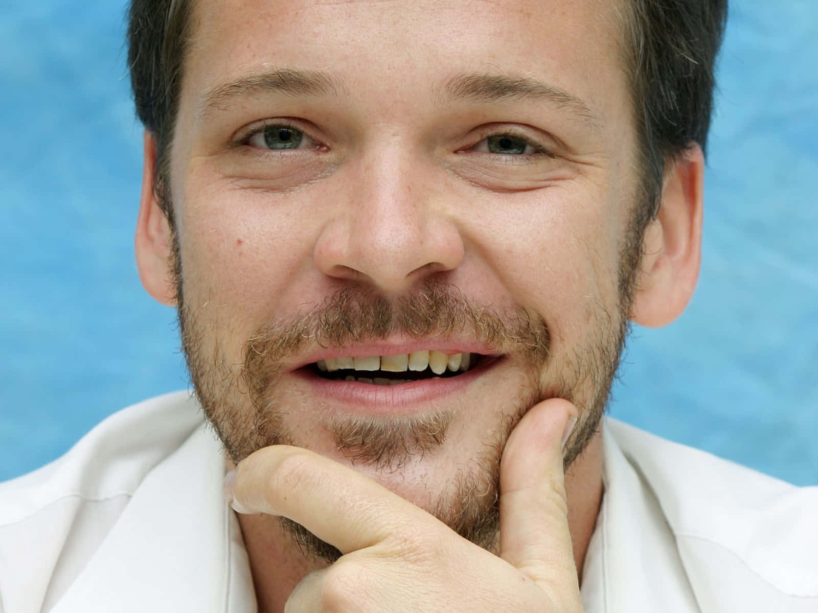 Actor Peter Sarsgaard Poses For Cameras On The Red Carpet. Background