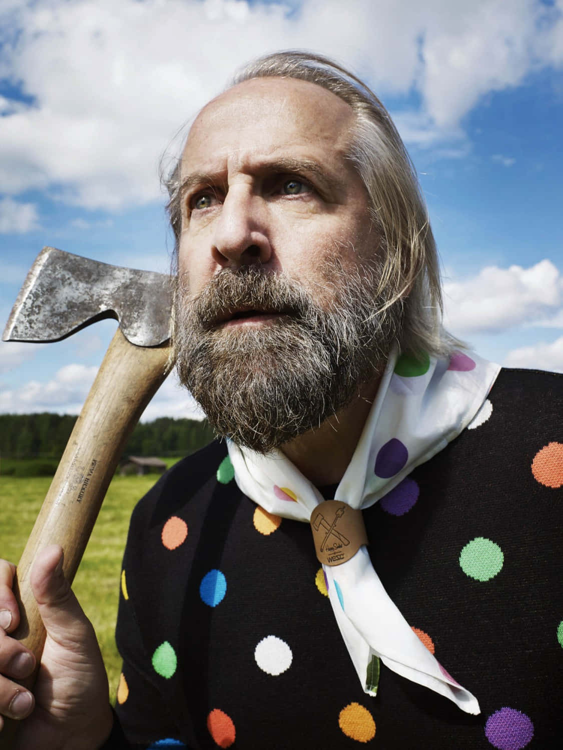 Actor Peter Stormare Reaches For The Sky Background