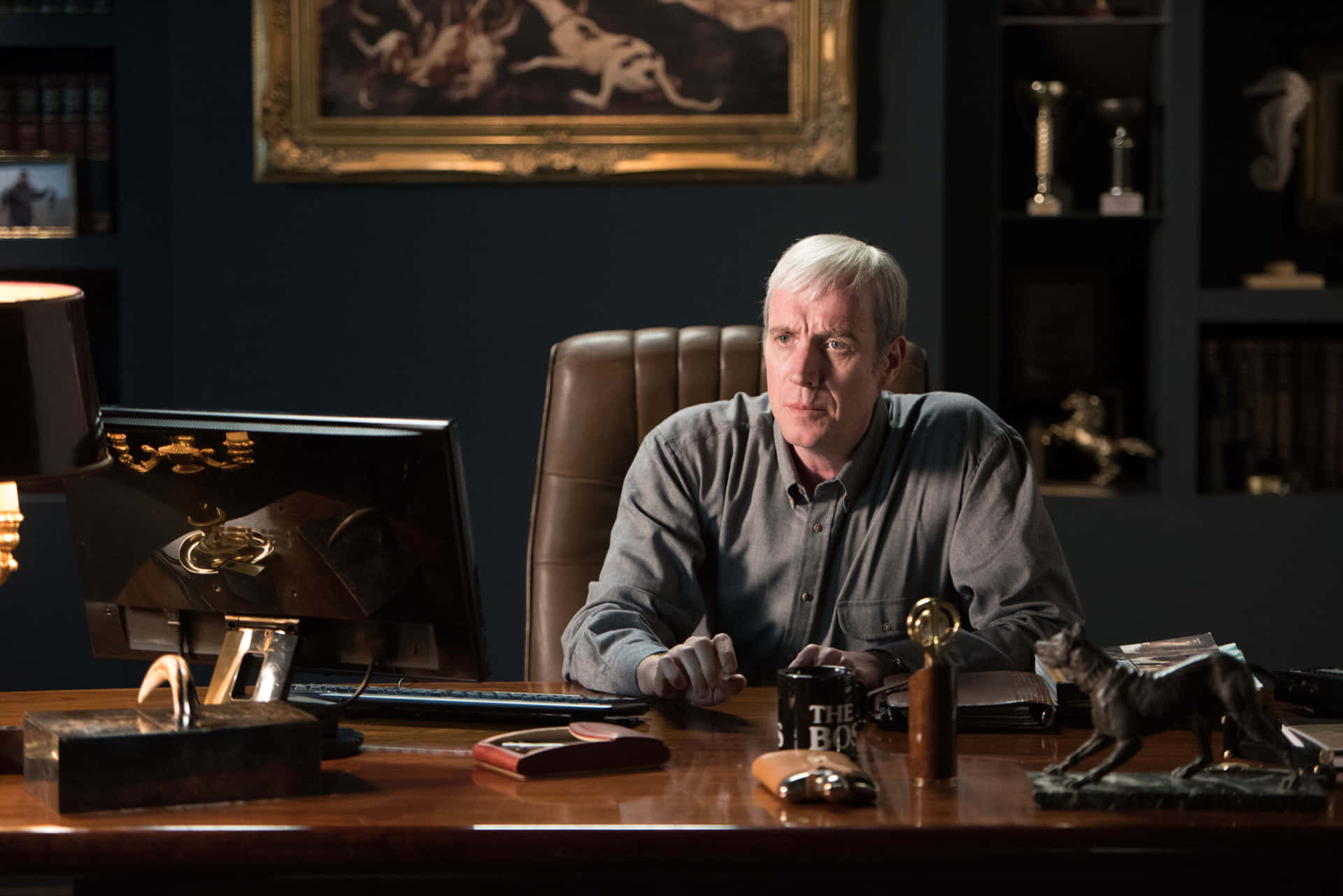 Actor Rhys Ifans Strikes A Pose In A Classic Look.