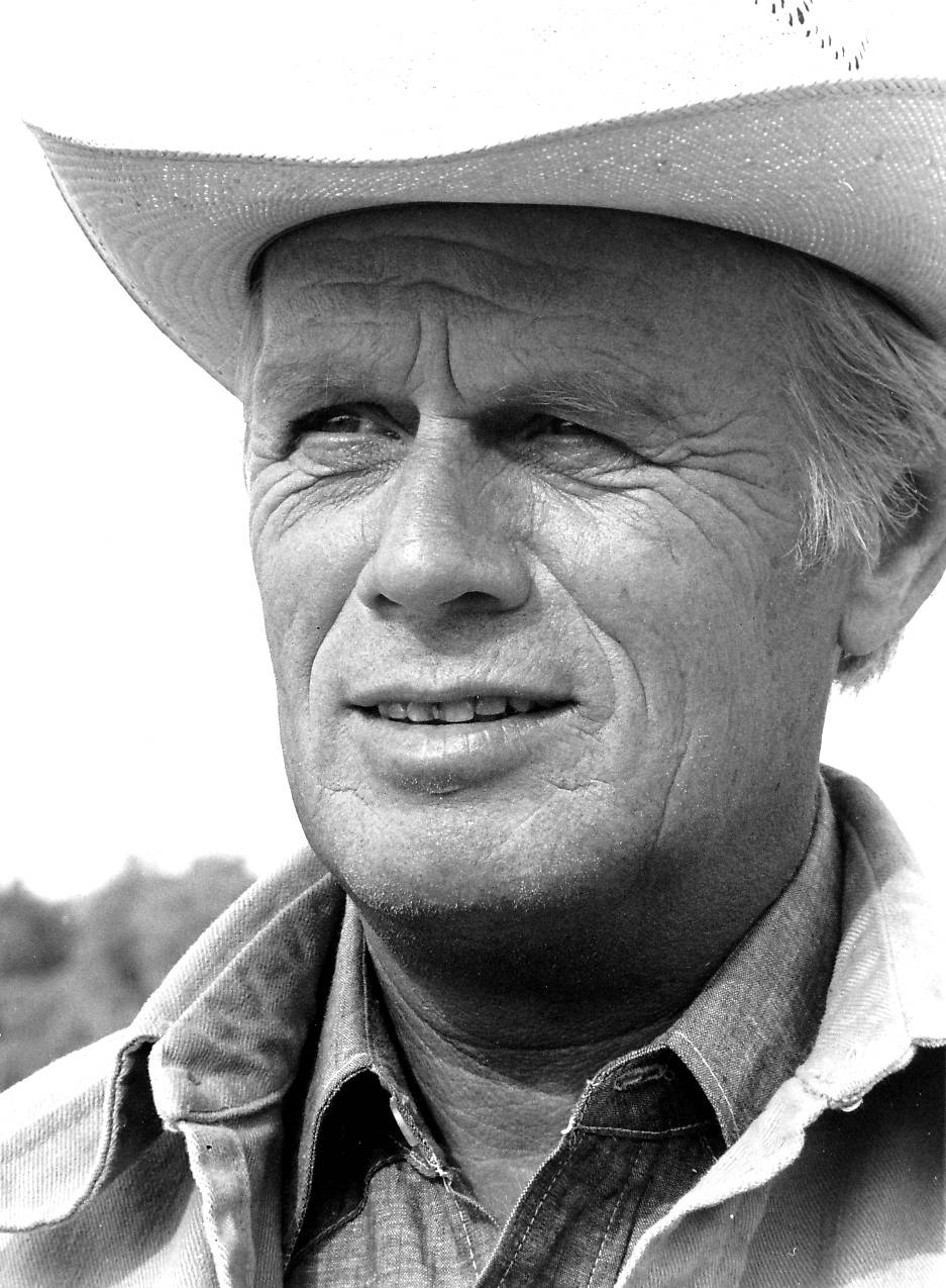 Actor Richard Widmark Cowboy Portrait Background