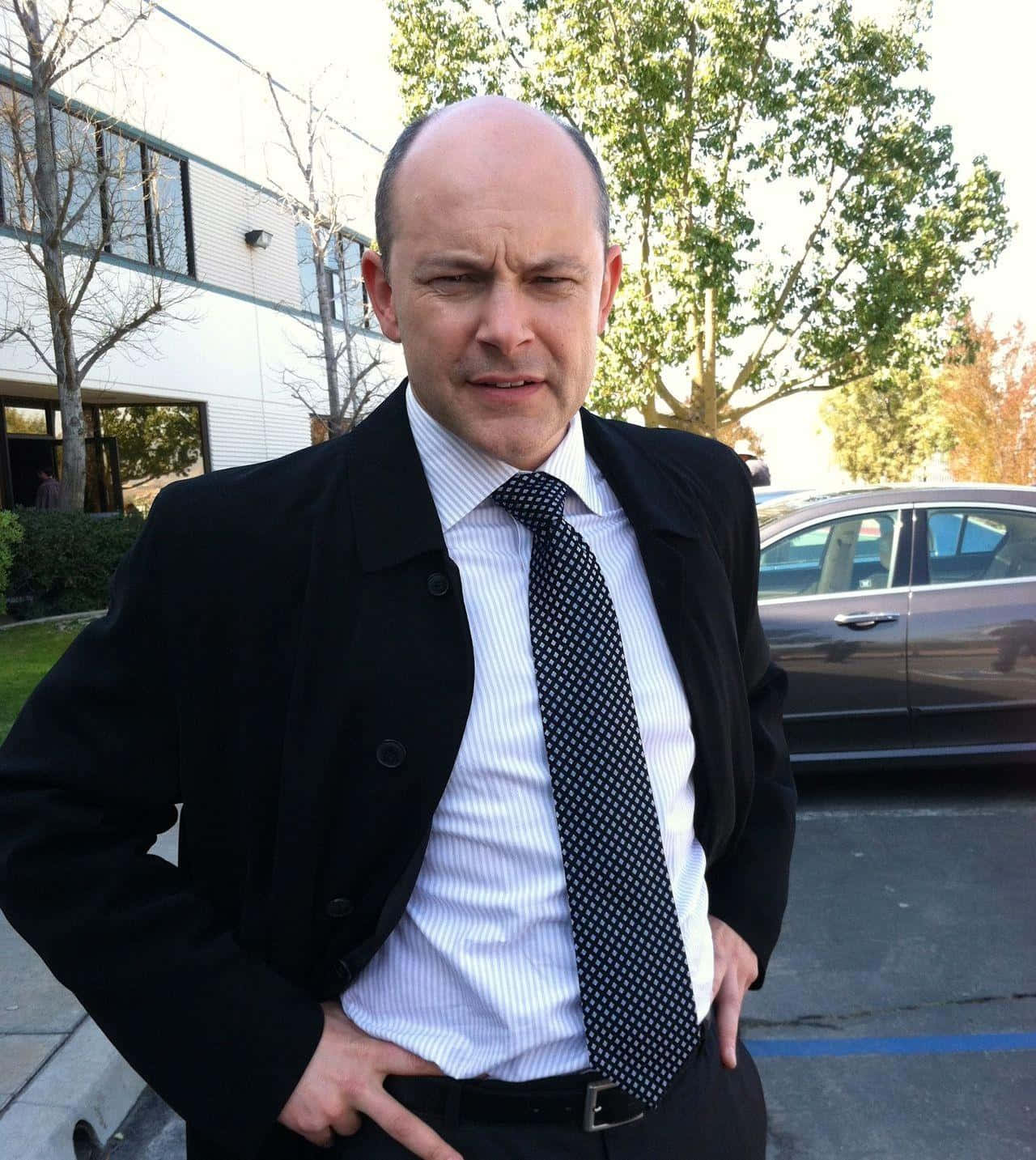 Actor Rob Corddry On The Red Carpet Background