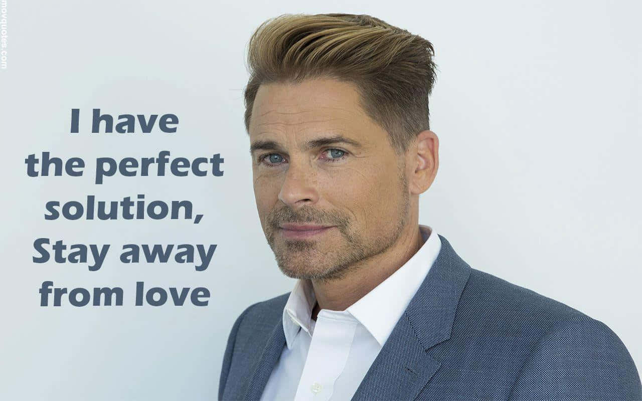 Actor Rob Lowe Looking Intense