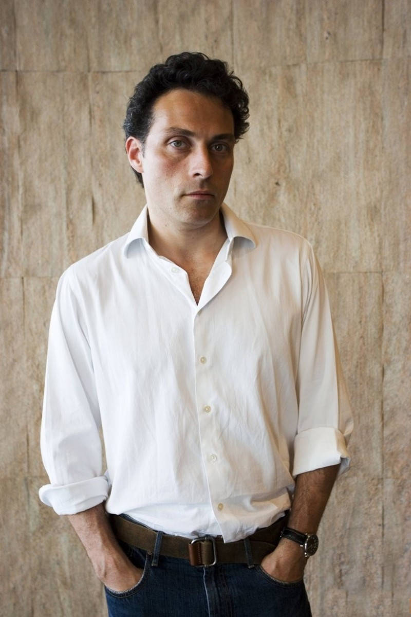 Actor Rufus Sewell In A White Shirt Background