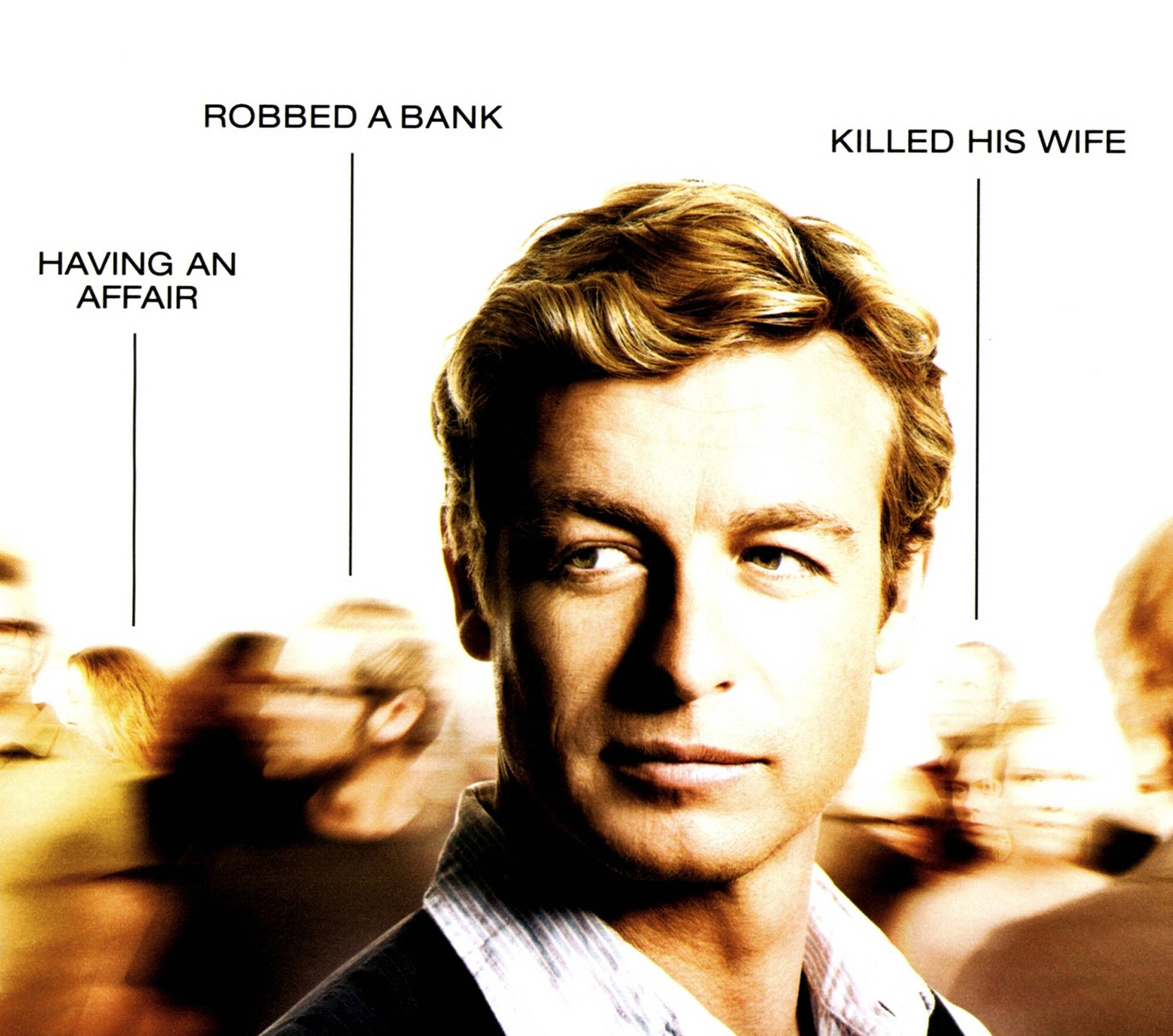 Actor Simon Baker For The Mentalist Background