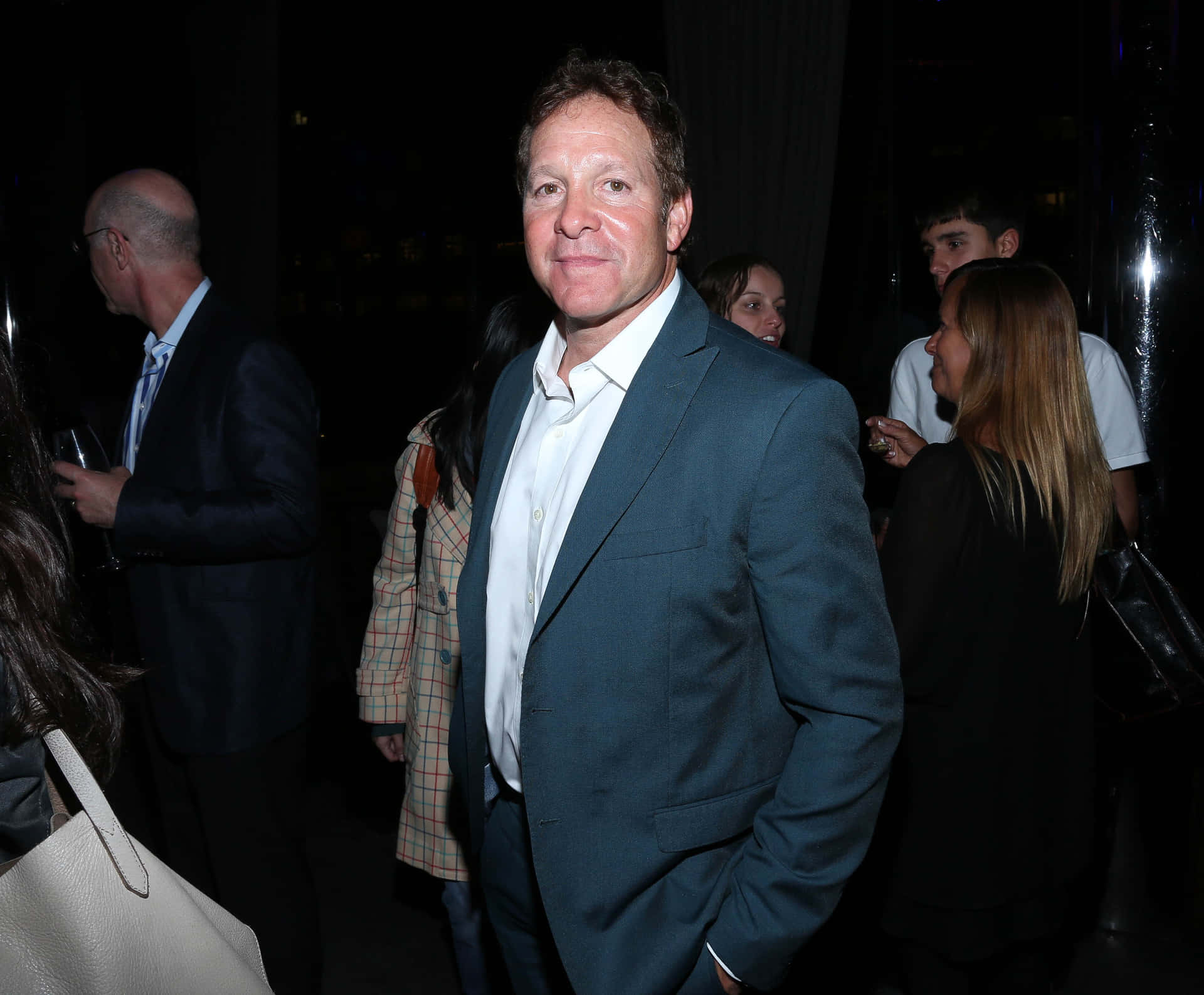 Actor Steve Guttenberg Smiles Background