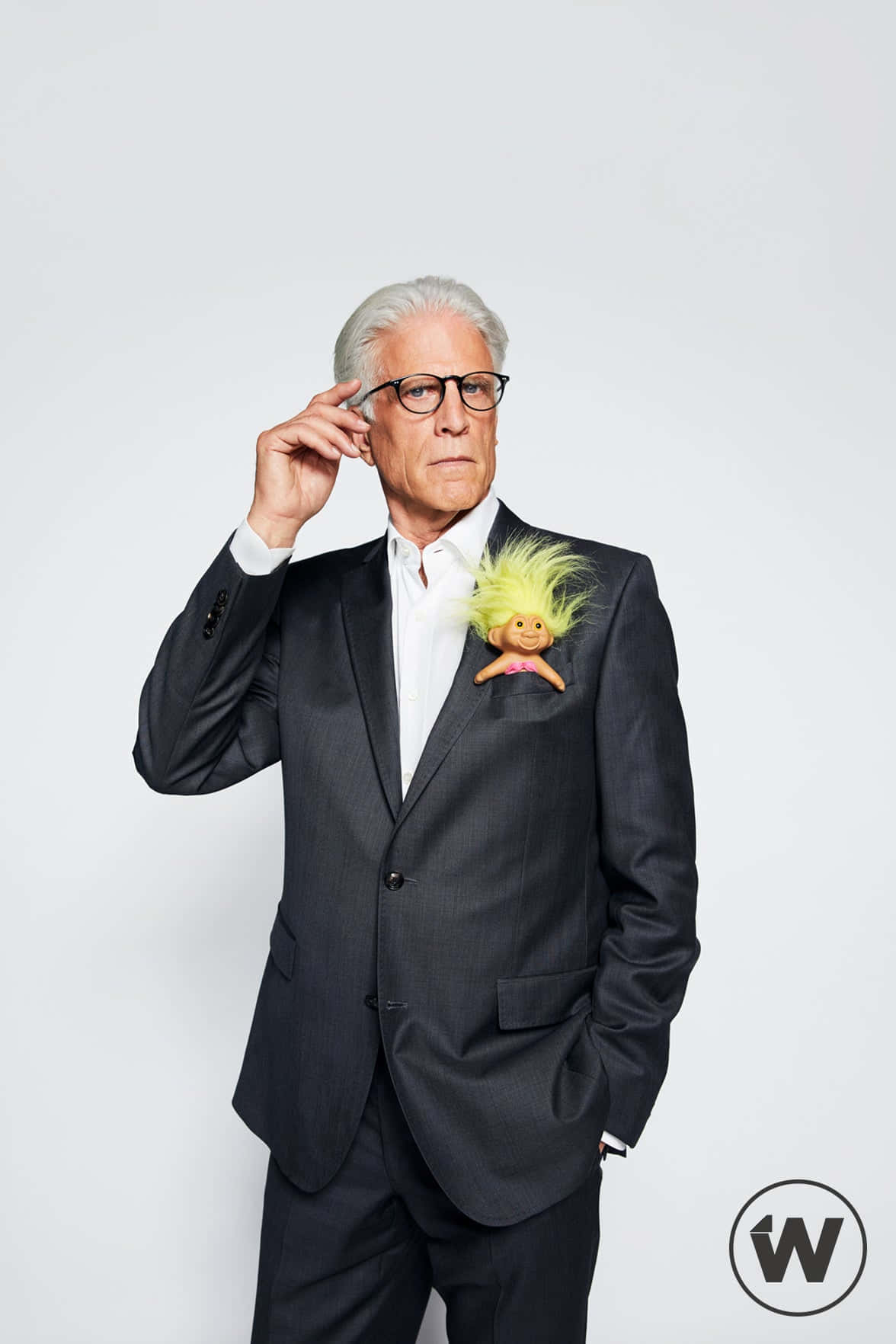 Actor Ted Danson In The Spotlight Background