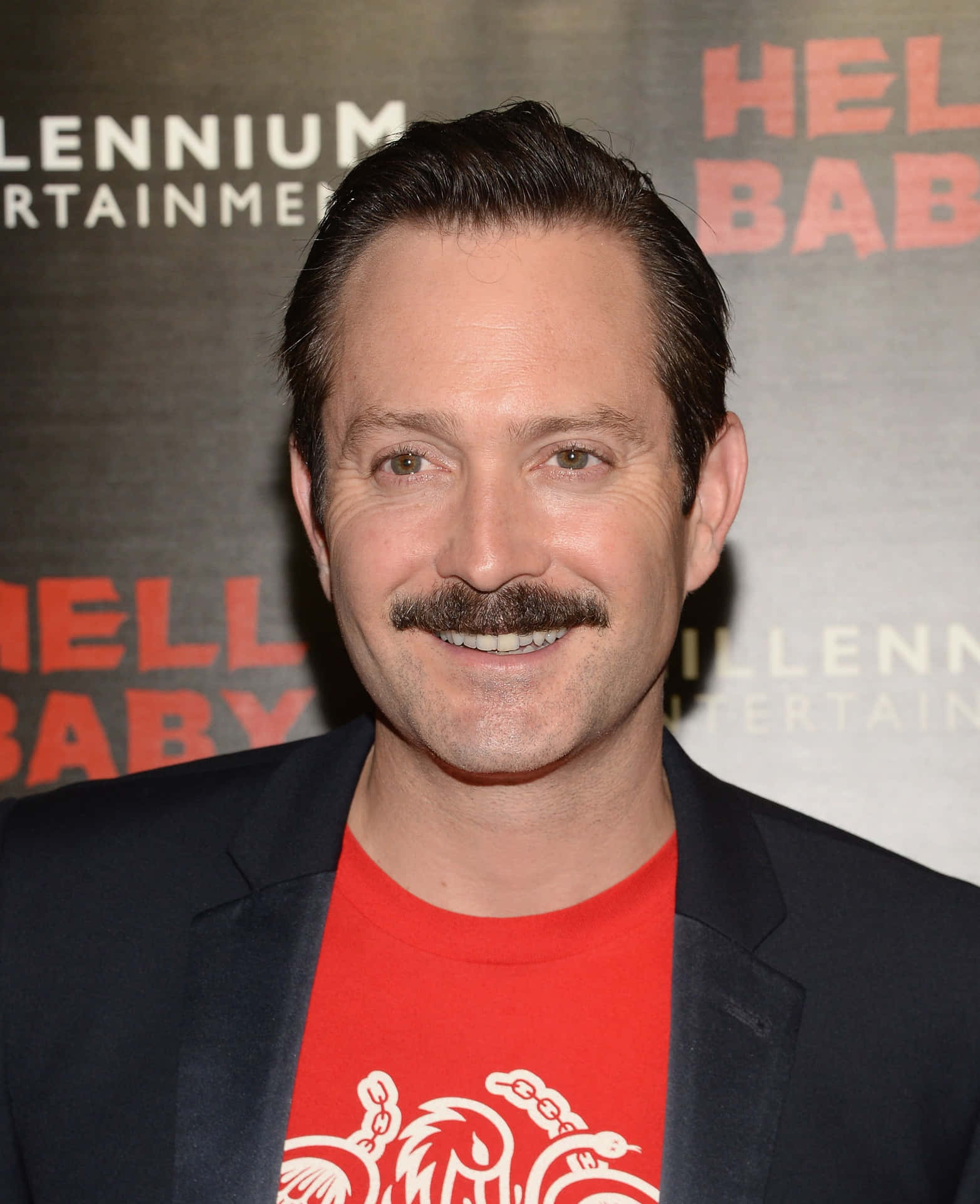 Actor Thomas Lennon On The Red Carpet. Background