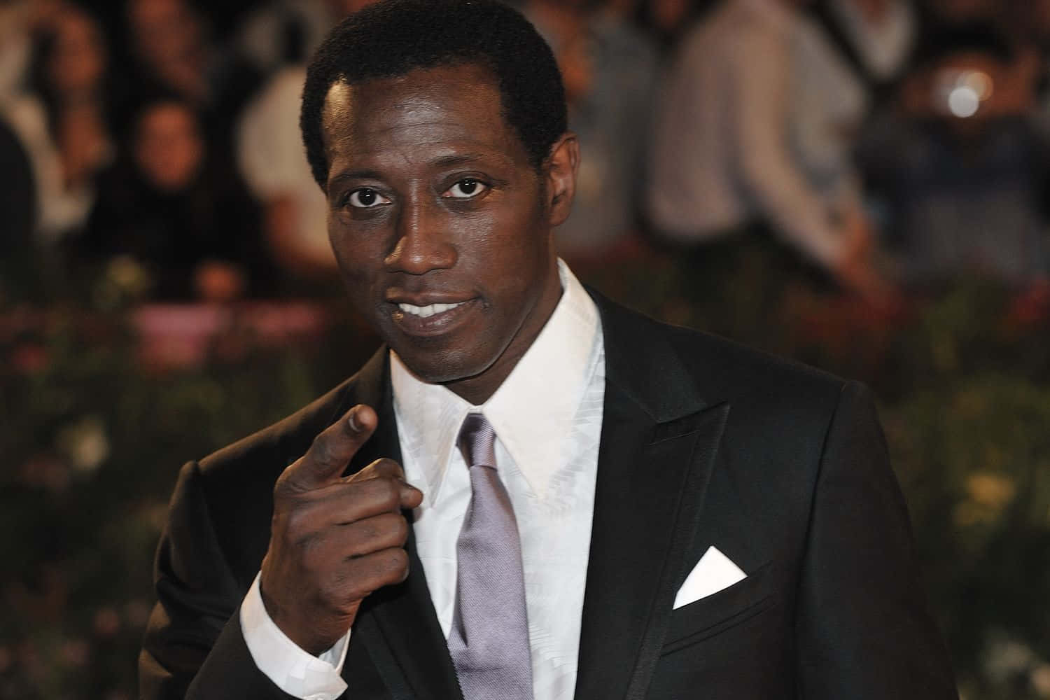 Actor Wesley Snipes In A Stunning Portrait Background