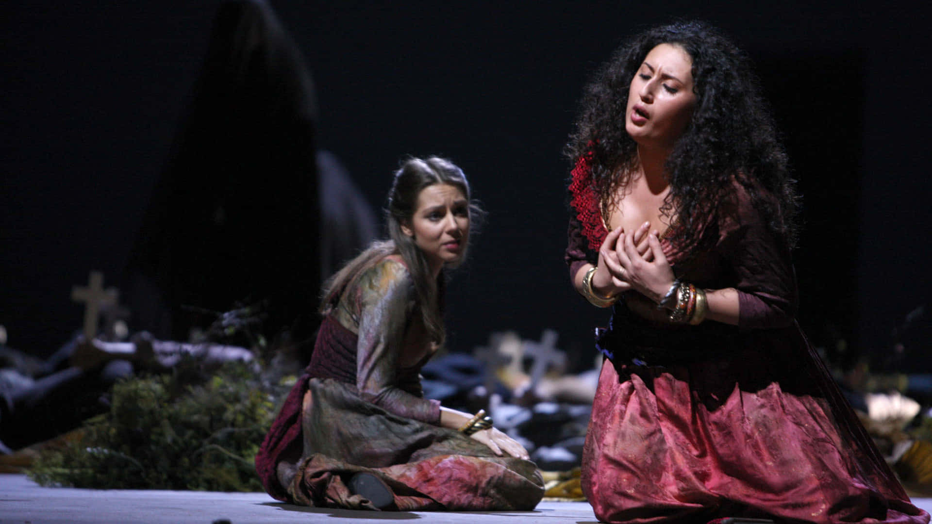 Actors Performing In La Scala Opera House Background