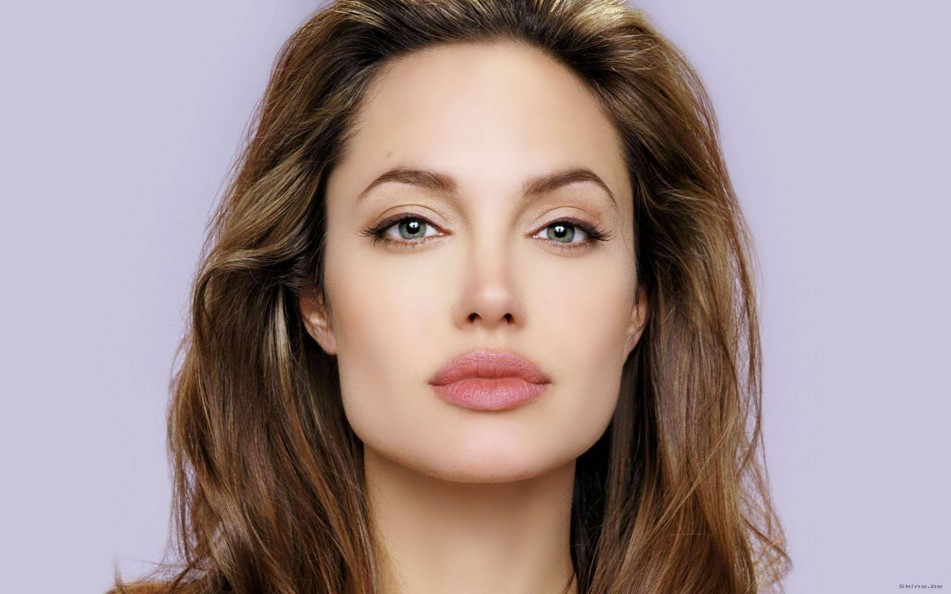 Actress Angelina Jolie Close-up Background