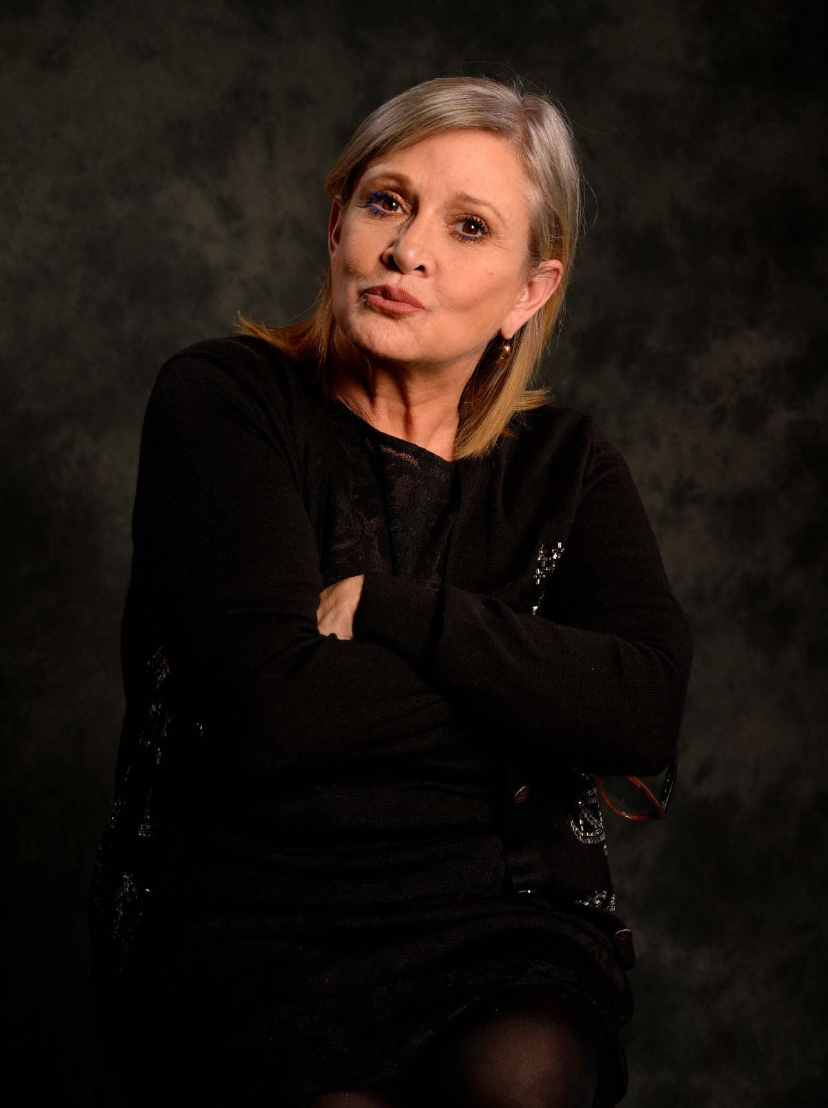 Actress Carrie Fisher Photoshoot Background