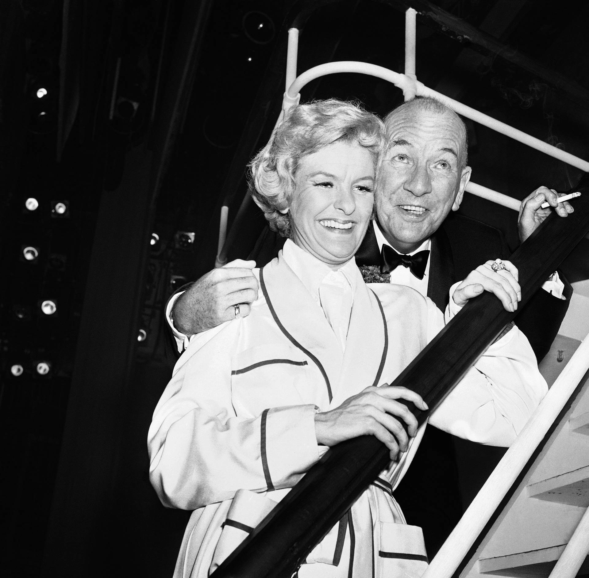 Actress Elaine Stritch And Playwright Noël Coward