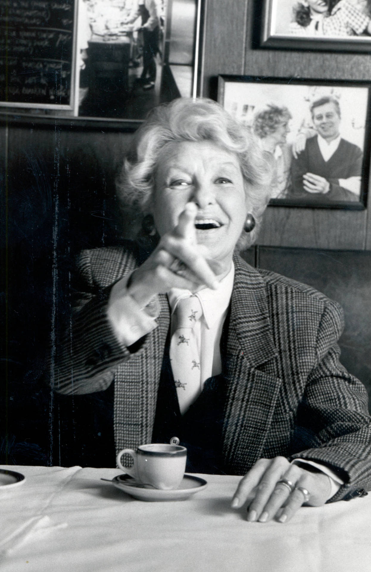 Actress Elaine Stritch Happy Tea Time