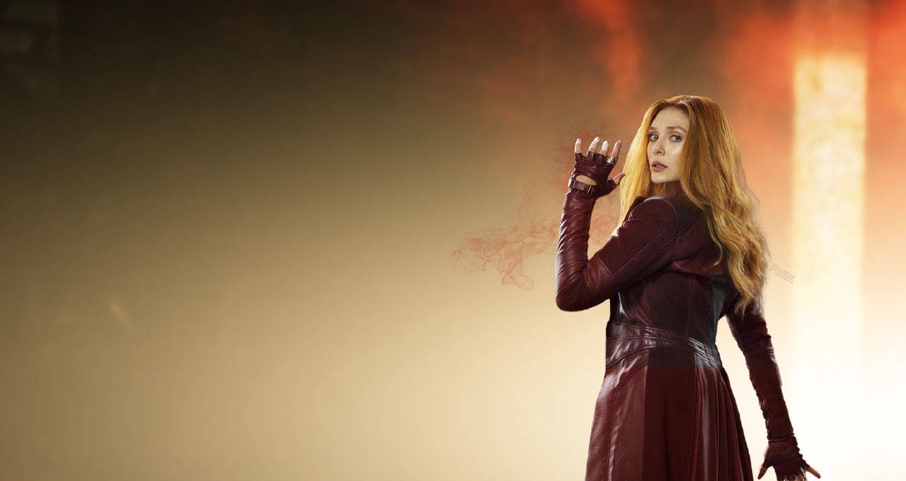 Download Actress Elizabeth Olsen As Wanda Maximoff Background ...