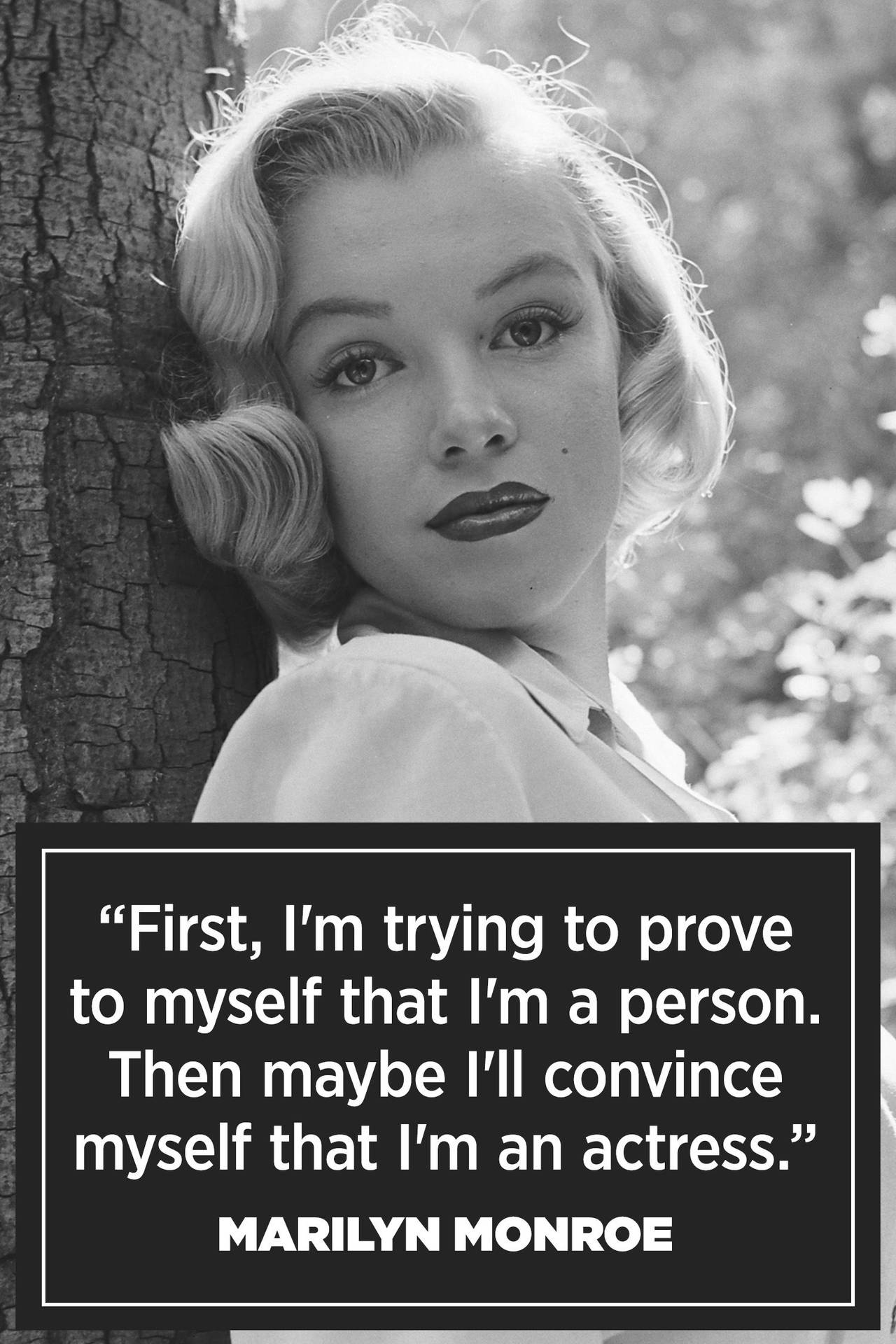 Actress Marilyn Monroe Quotes Background