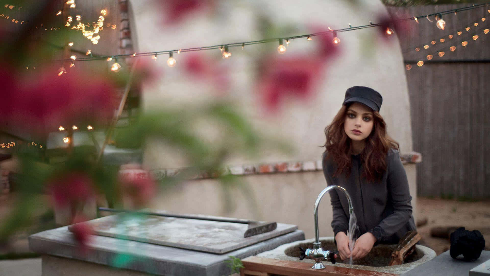 Actress Odeya Rush Poses For A Portrait Background