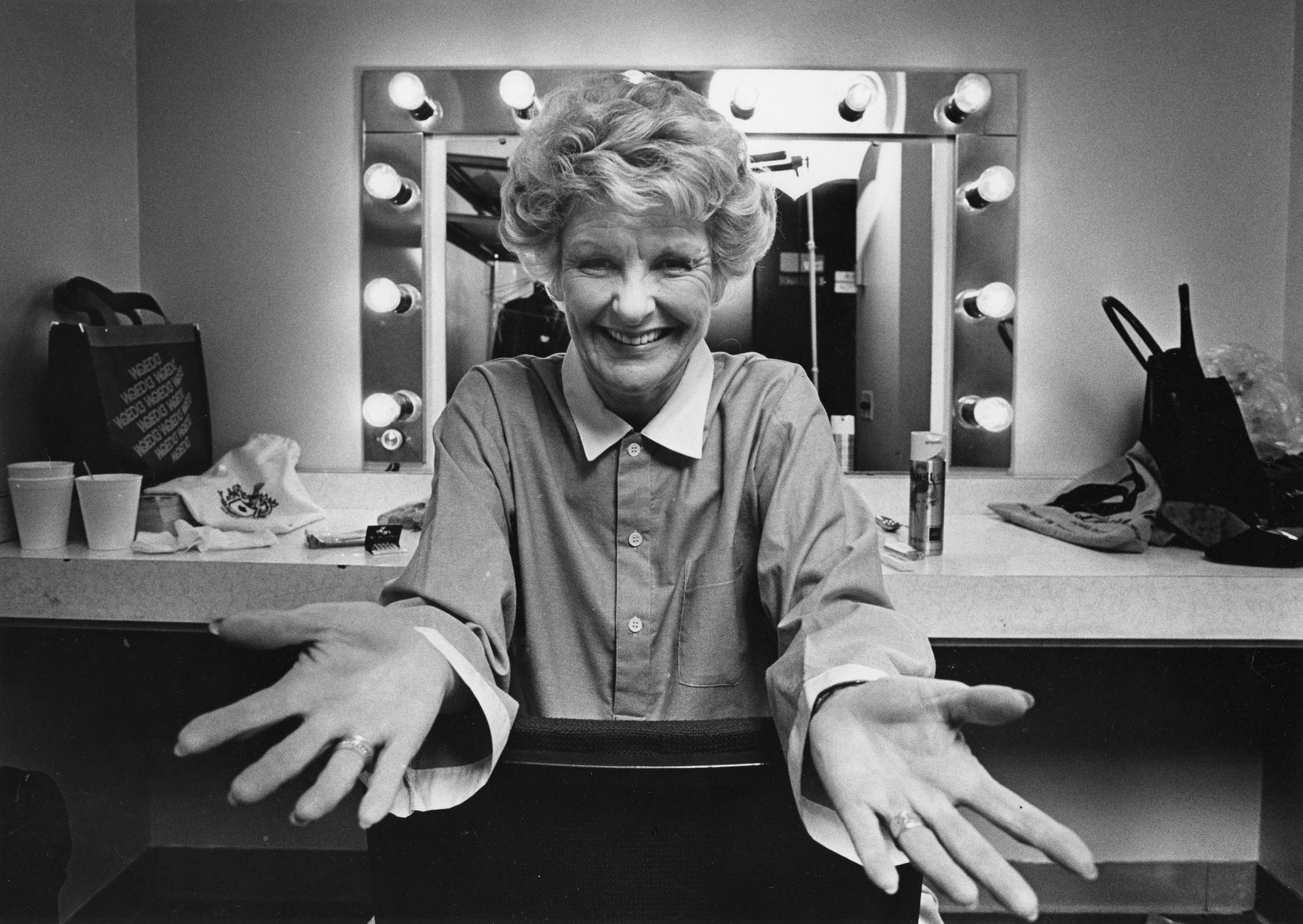 Actress Performer Elaine Stritch Backstage