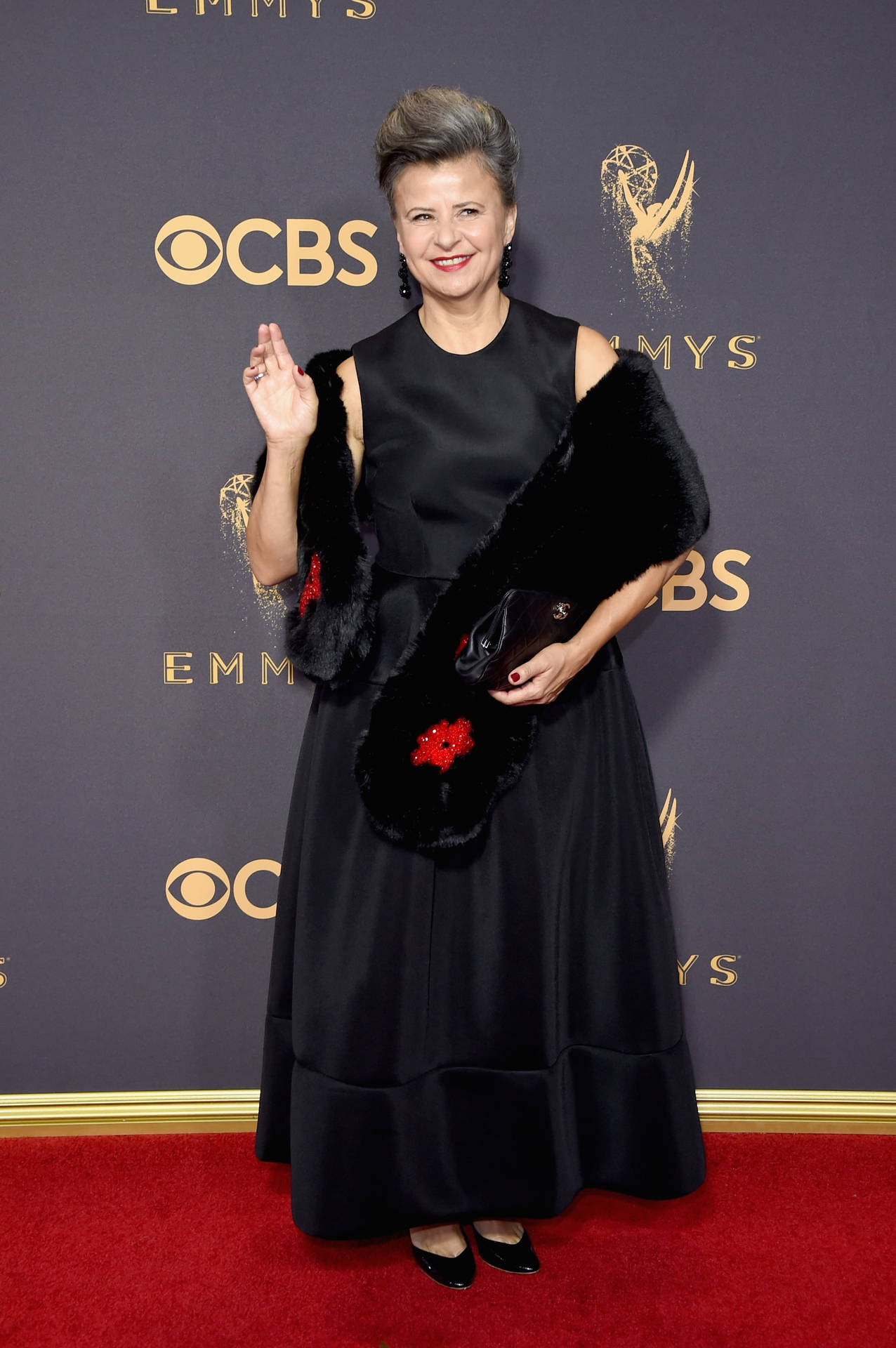 Actress Tracey Ullman In Cbs Award Background