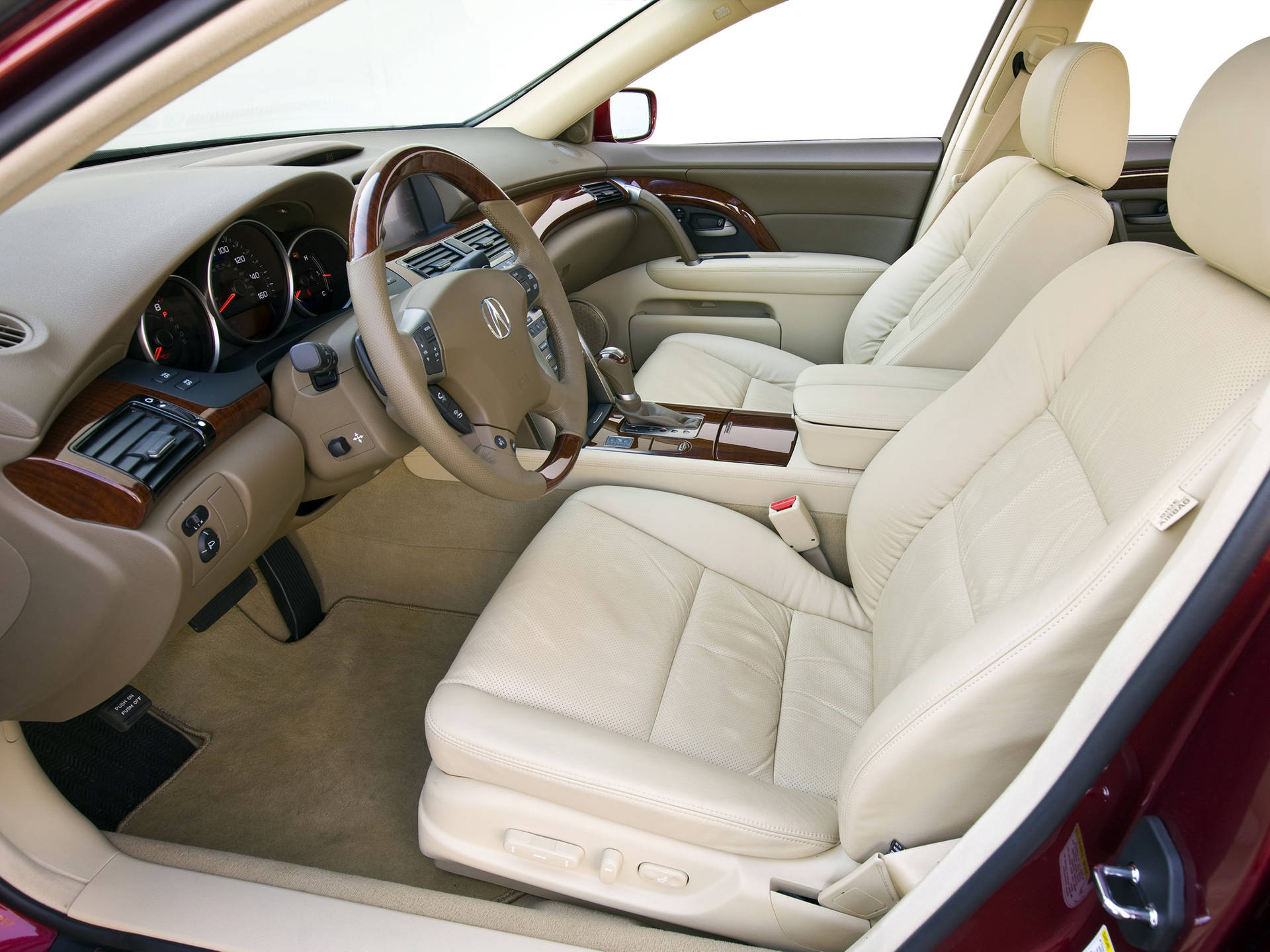 Acura Beige Front Car Seat Background