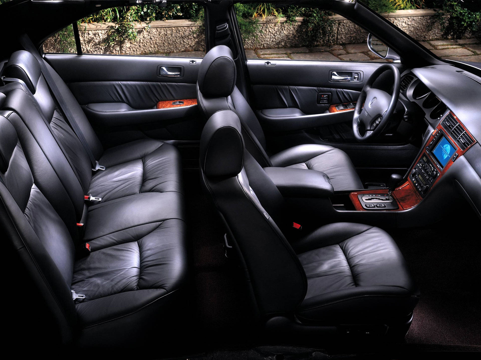 Acura Black Car Seat Background