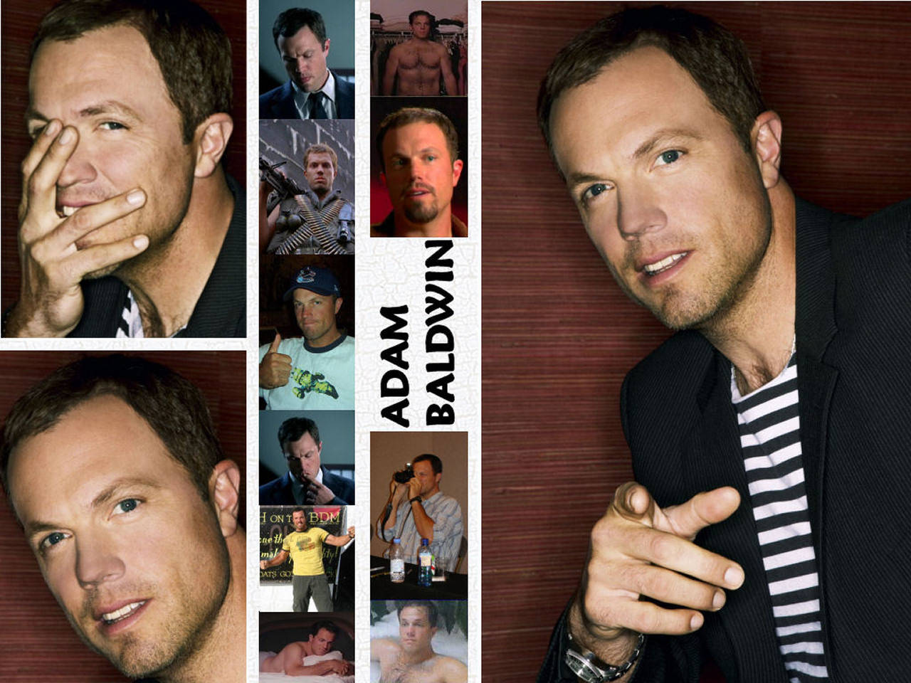 Adam Baldwin Collage Frames Background