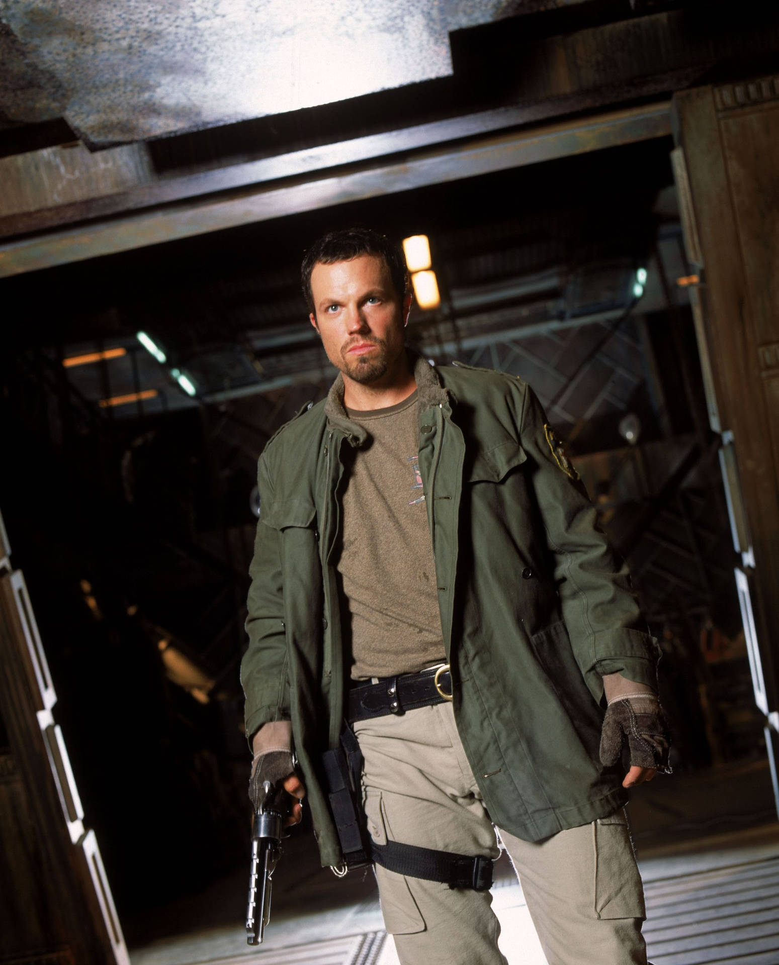 Adam Baldwin In The Iconic Firefly Series Background