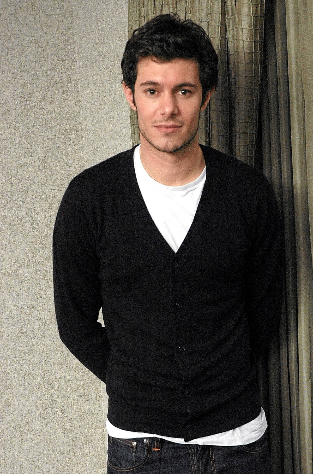 Adam Brody Black Sweater Background