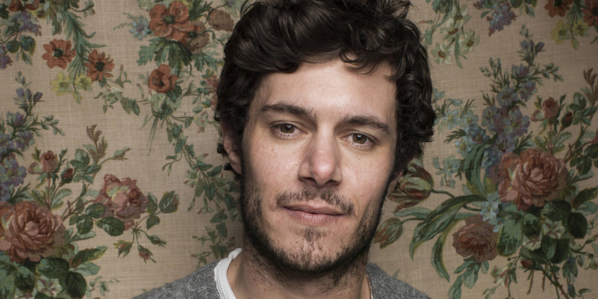 Adam Brody Floral Vintage Background