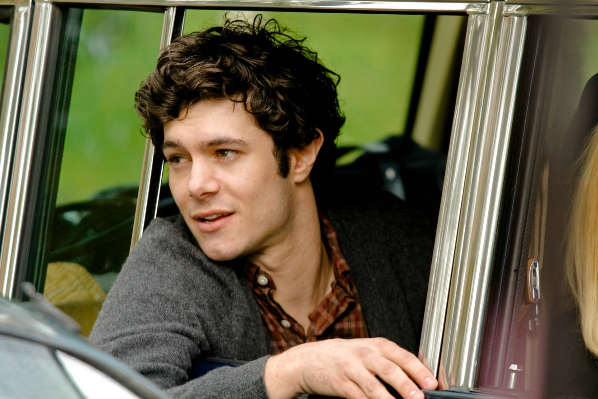 Adam Brody In Car Background