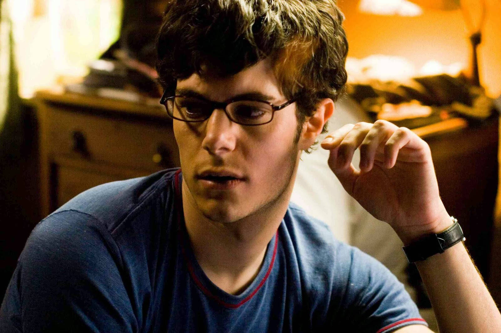 Adam Brody With Spectacles Background