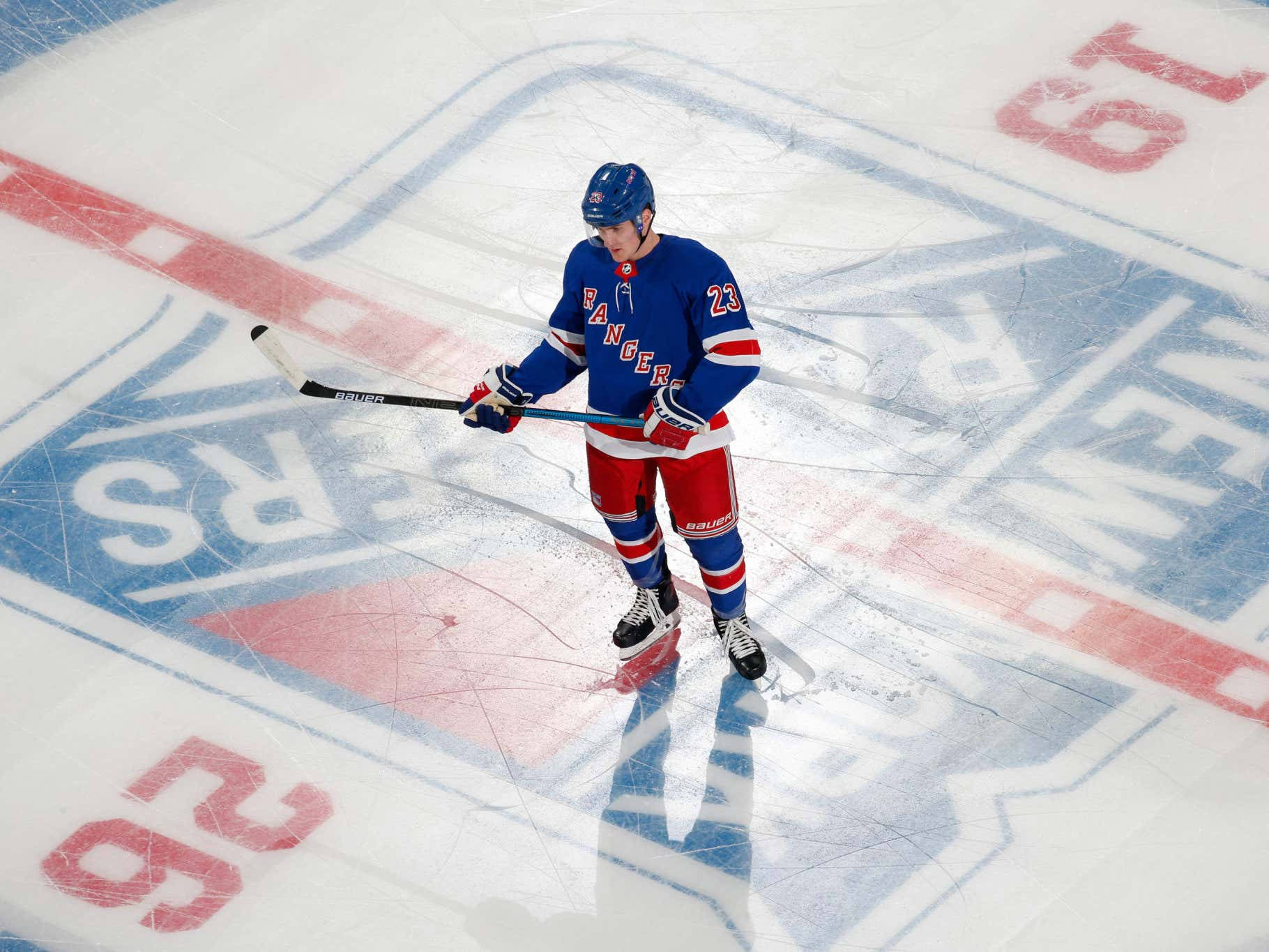 Adam Fox New York Rangers Madison Square Garden Background