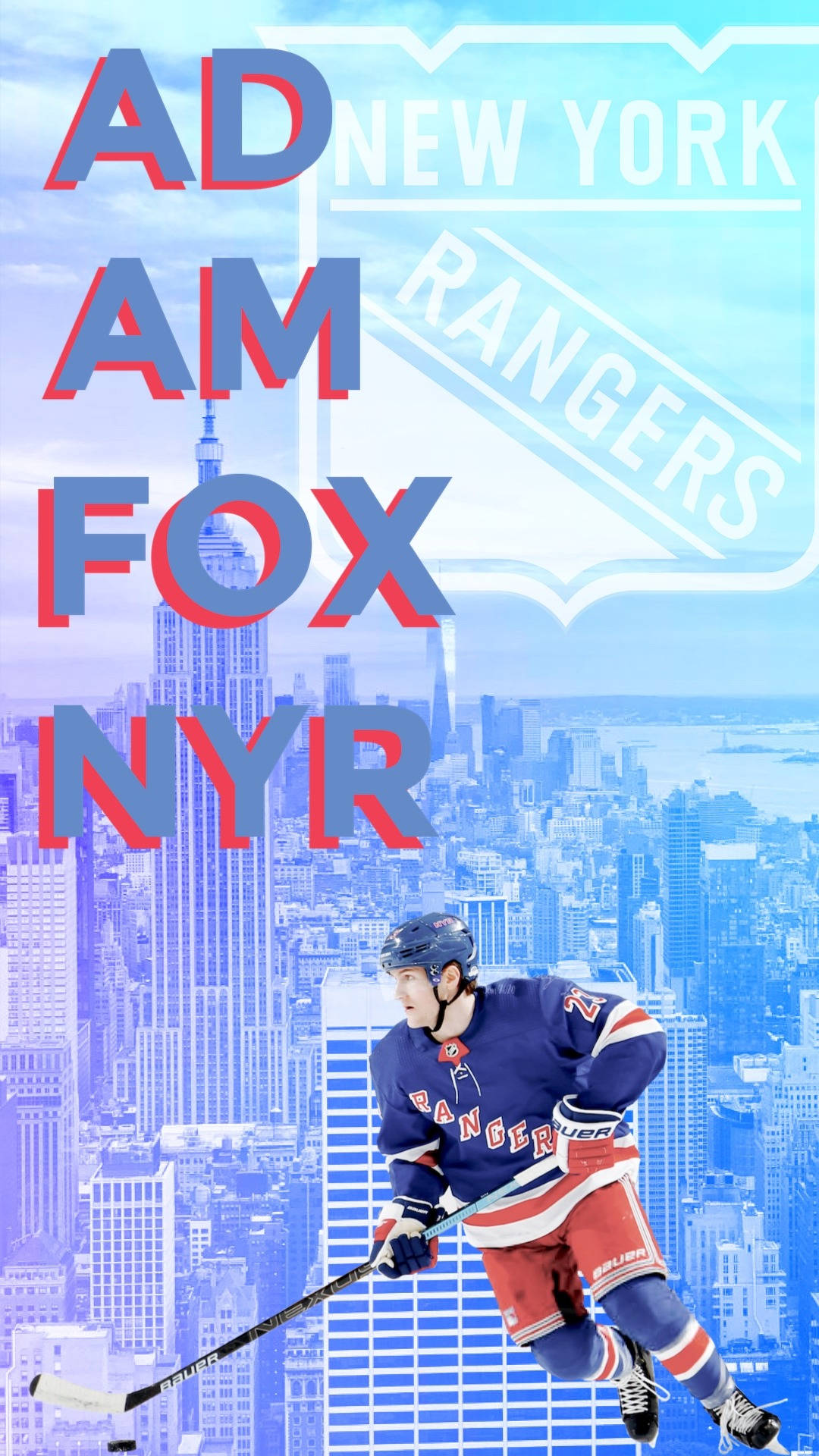 Adam Fox New York Rangers Nyr Background