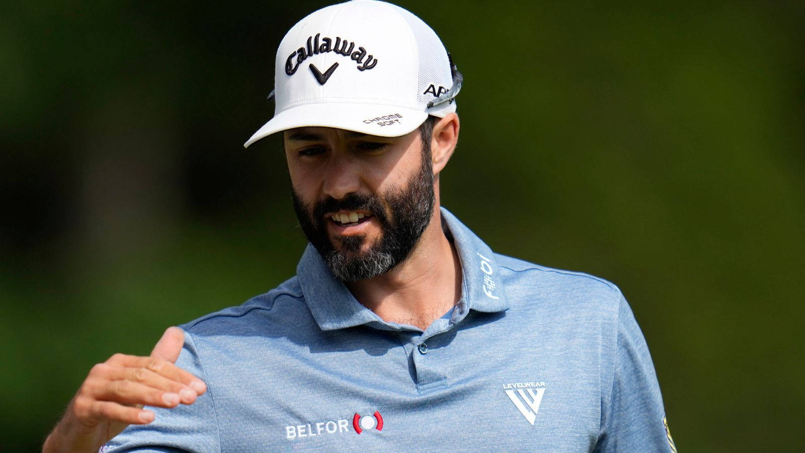 Adam Hadwin, In Action On The Golf Course Background