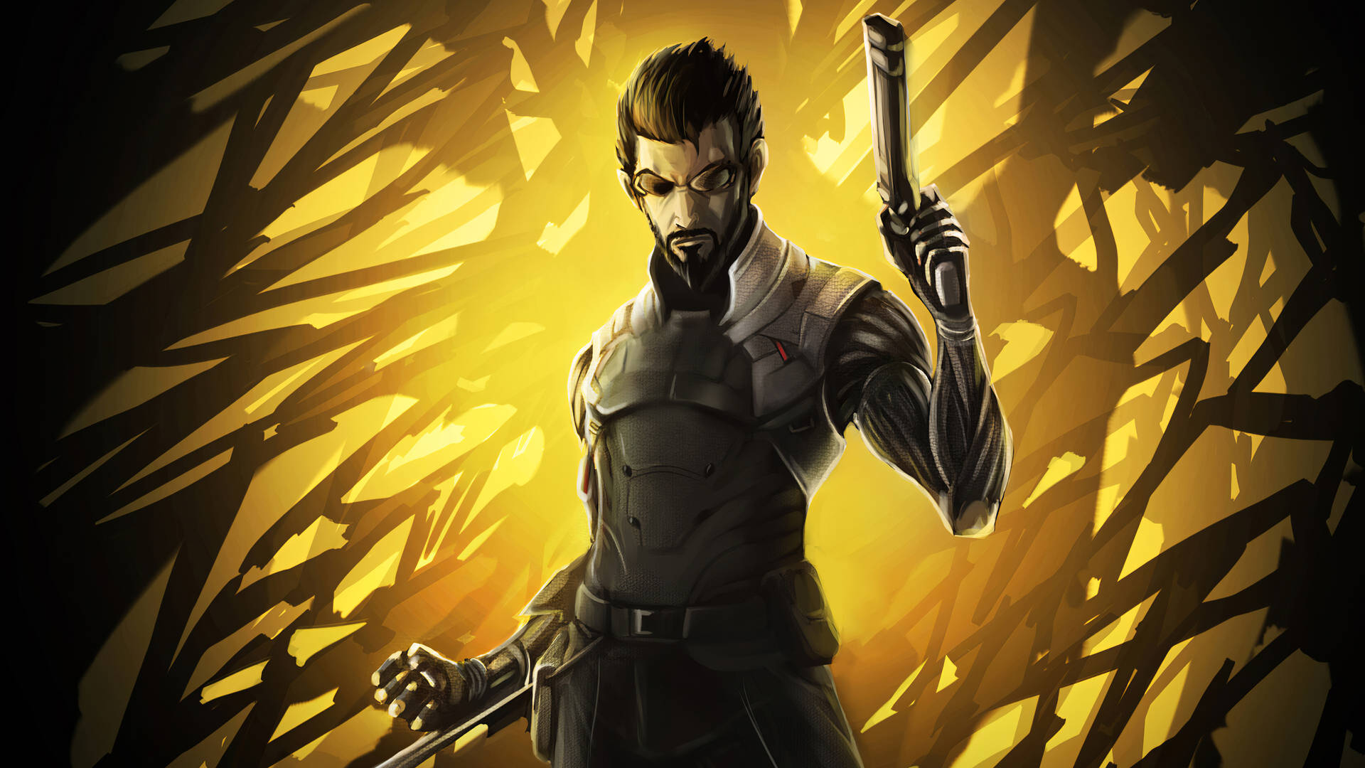 Adam Jensen In Deus Ex: Human Revolution Background