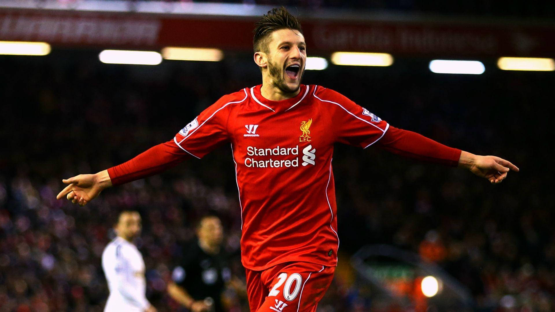 Adam Lallana Arms Open Wide Background