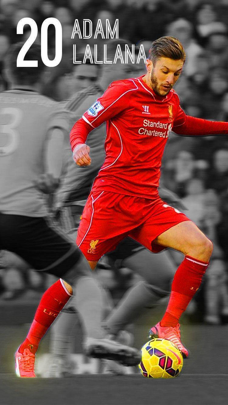 Adam Lallana Grayscale Phone Background