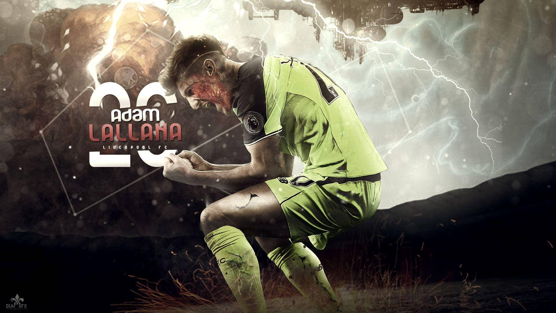 Adam Lallana Lightning Background Background