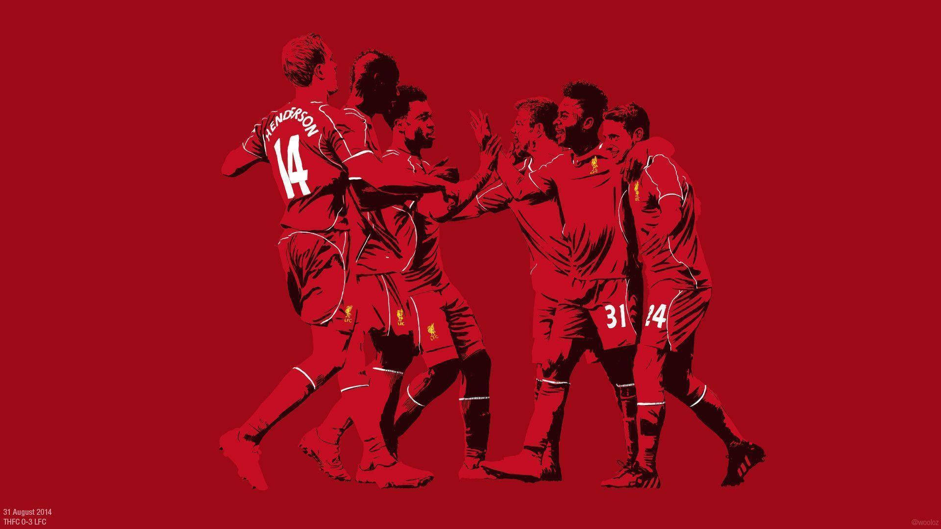 Adam Lallana Liverpool Artwork Background