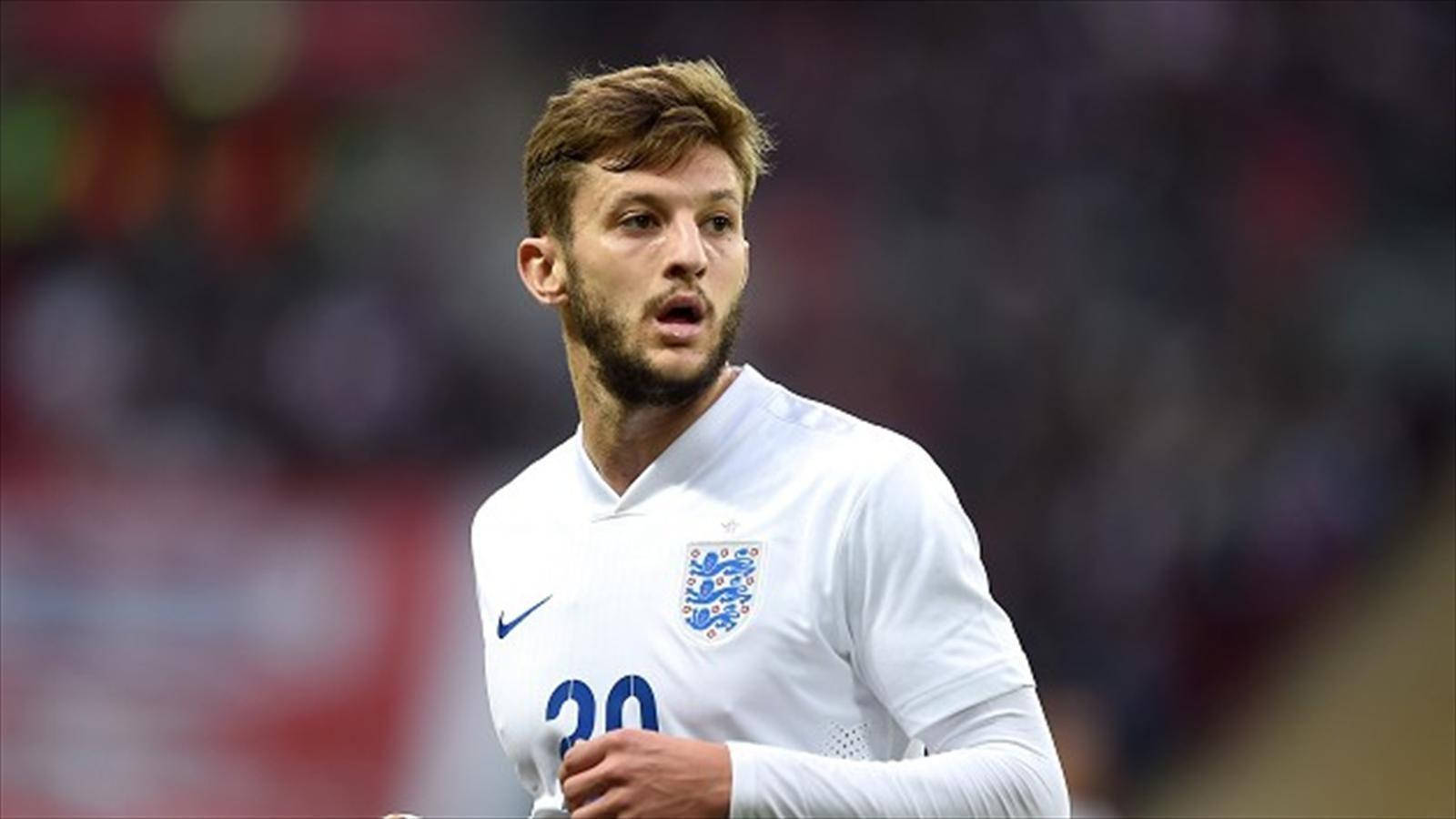 Adam Lallana Playing For England Background