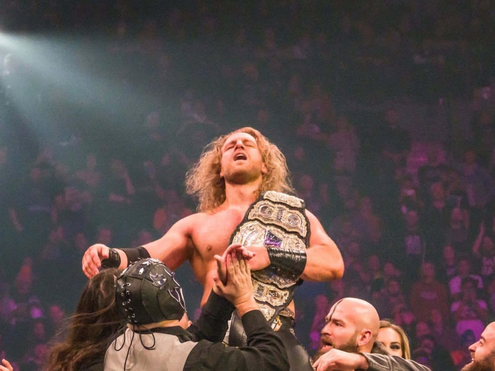 Adam Page Celebrating His Win